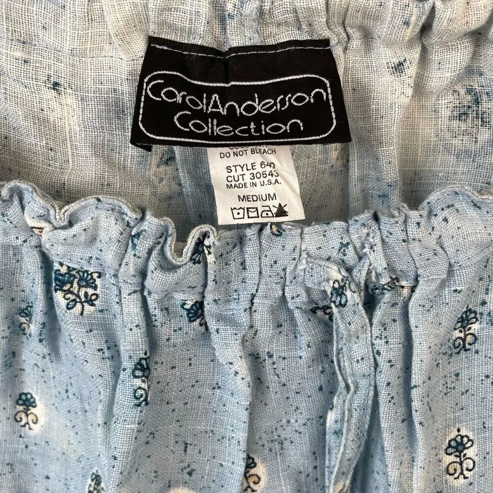 Carol Anderson Matching Linen Button Down Shirt and Crop Pants Size M EUC - Picture 10 of 10